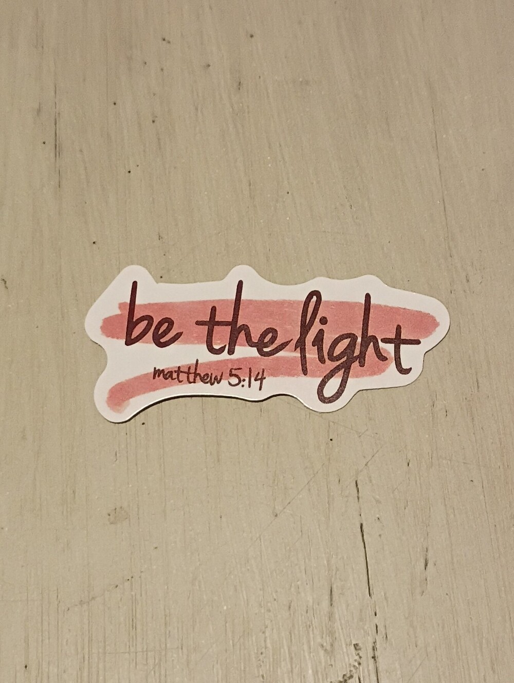 10/$10 Sticker Decal - Matthew 5:14 Be The Light Verse - Brand New